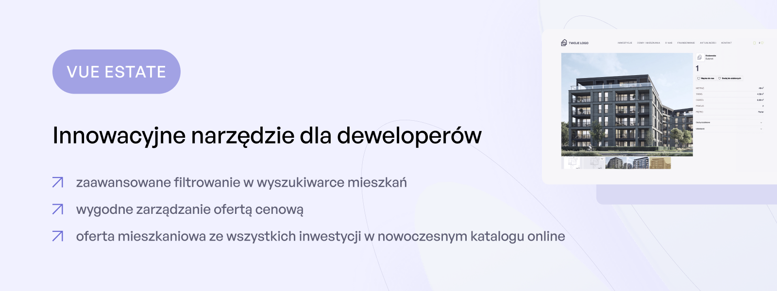 Vue Estate - narzędzie dla deweloperów