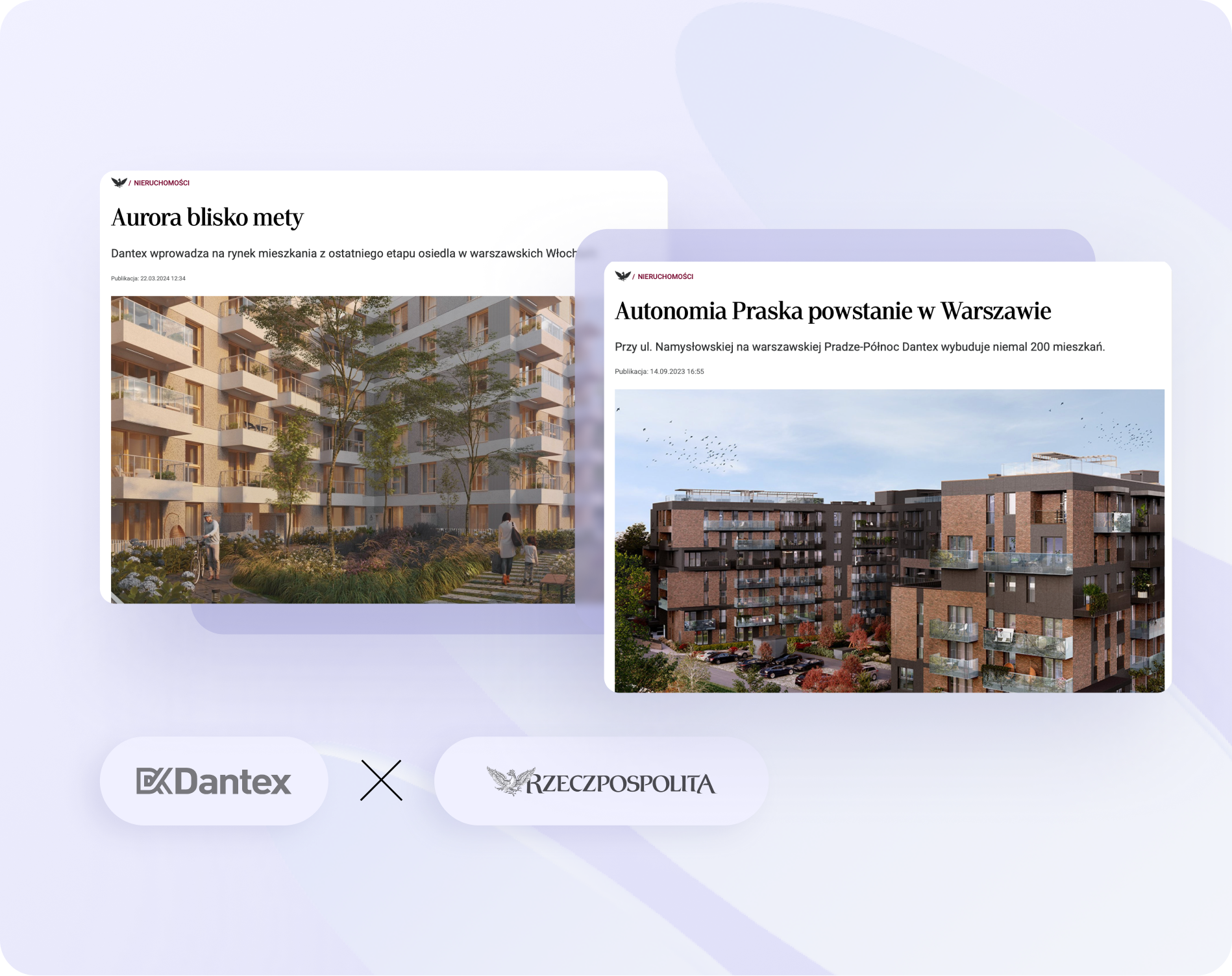 PR dla deweloperów – publikacje medialne inwestycji Autonomia Praska marki Dantex